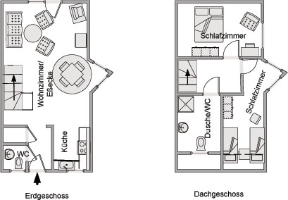 Foto: Ferienhaus Mien lüttje Huuske, Greetsiel: Grundriss vom Ferienhaus!